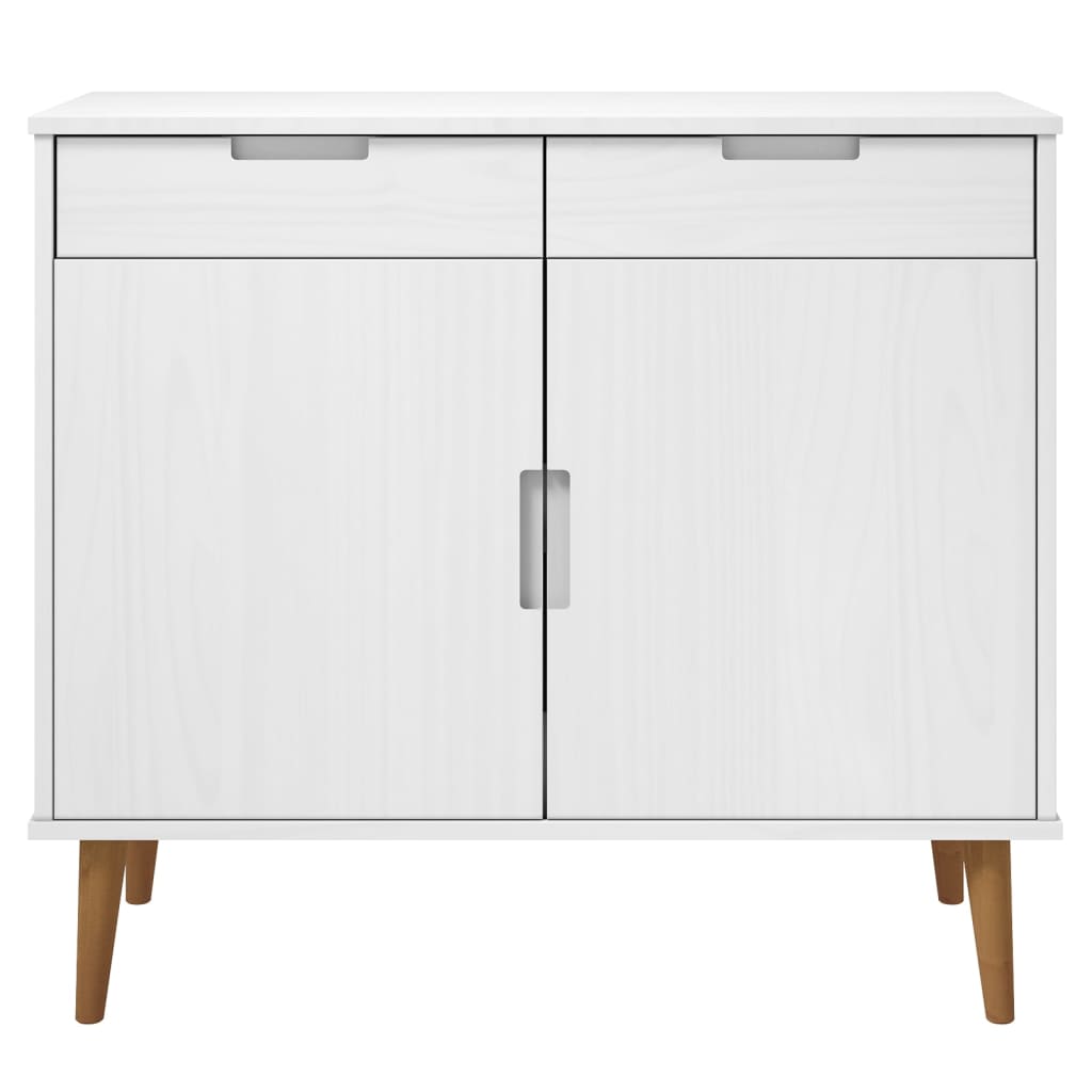 Wooden Sideboard With 2 Doors And 2 Drawers - Molde