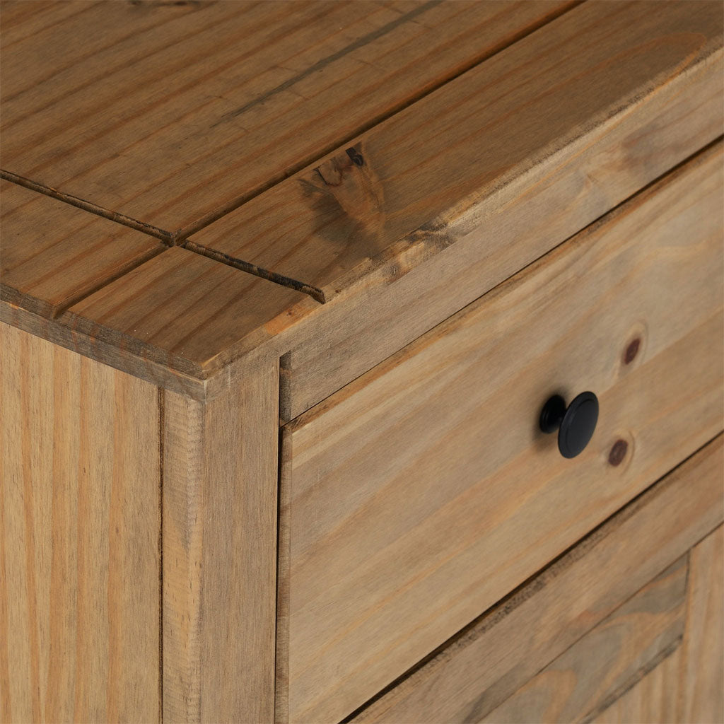 Wooden Sideboard With 2 Doors And 2 Drawers - Panama