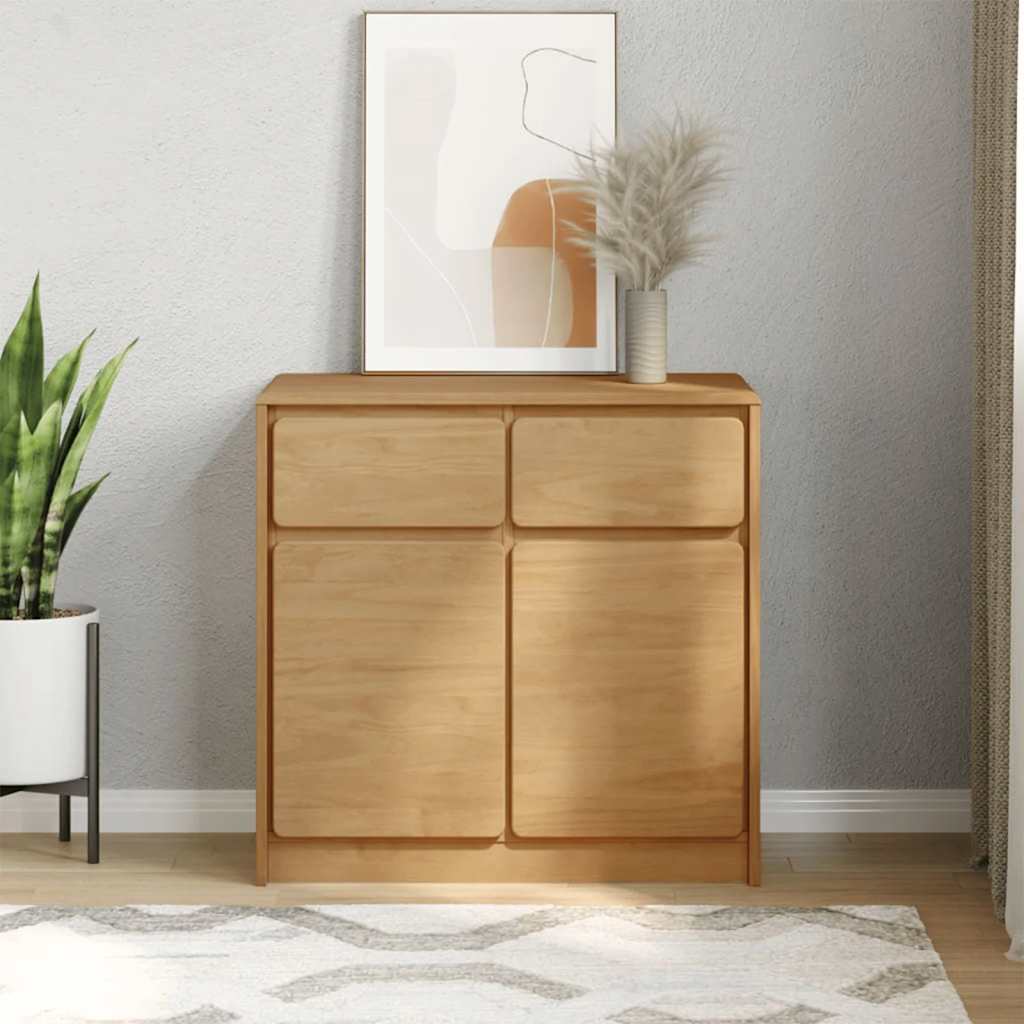 Wooden Sideboard With 2 Doors And 2 Drawers - Sauda