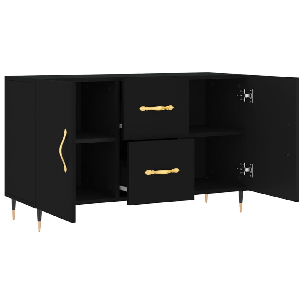Wooden Sideboard With 2 Doors And 2 Drawers - Vantage Home