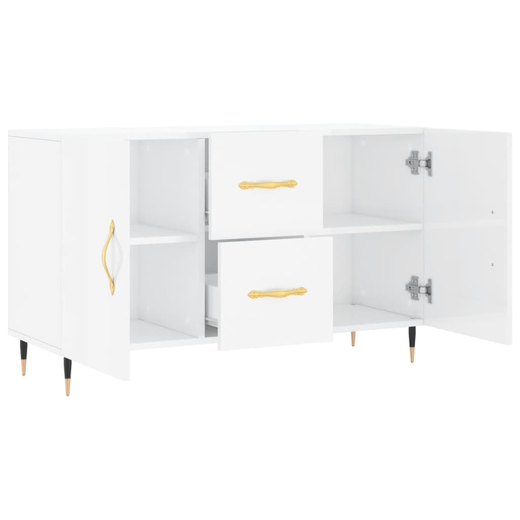 Wooden Sideboard With 2 Doors And 2 Drawers - Vantage Home