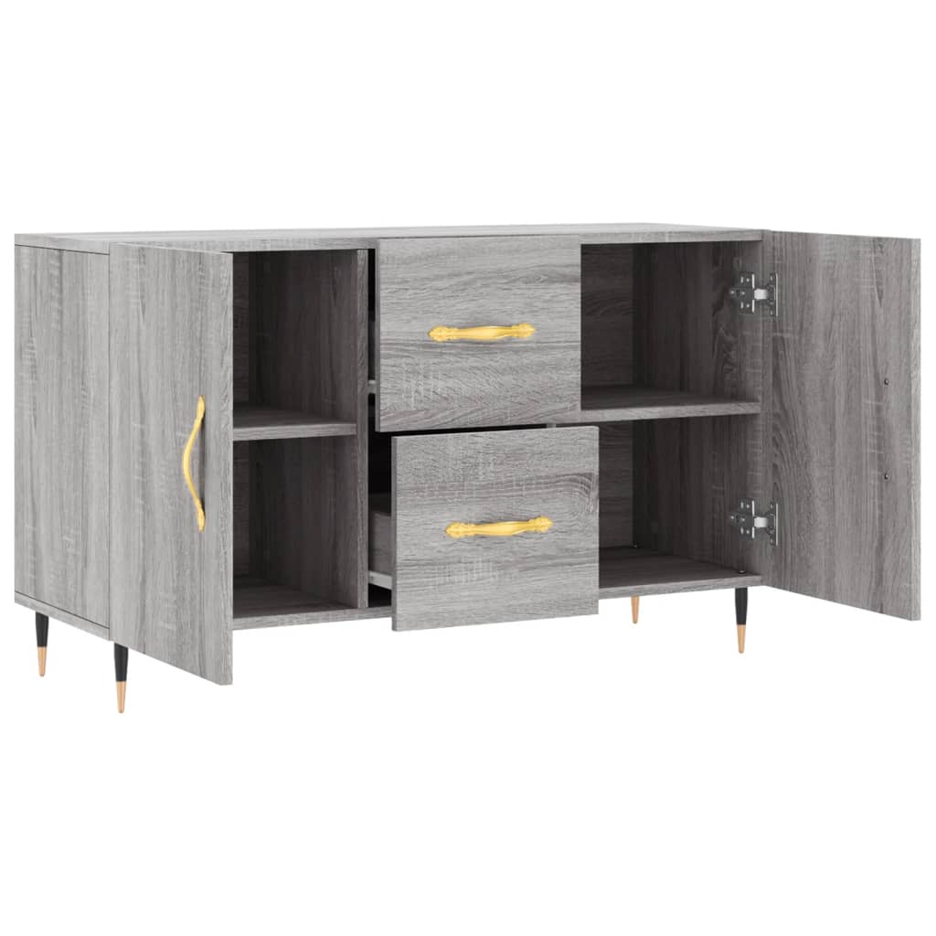 Wooden Sideboard With 2 Doors And 2 Drawers - Vantage Home