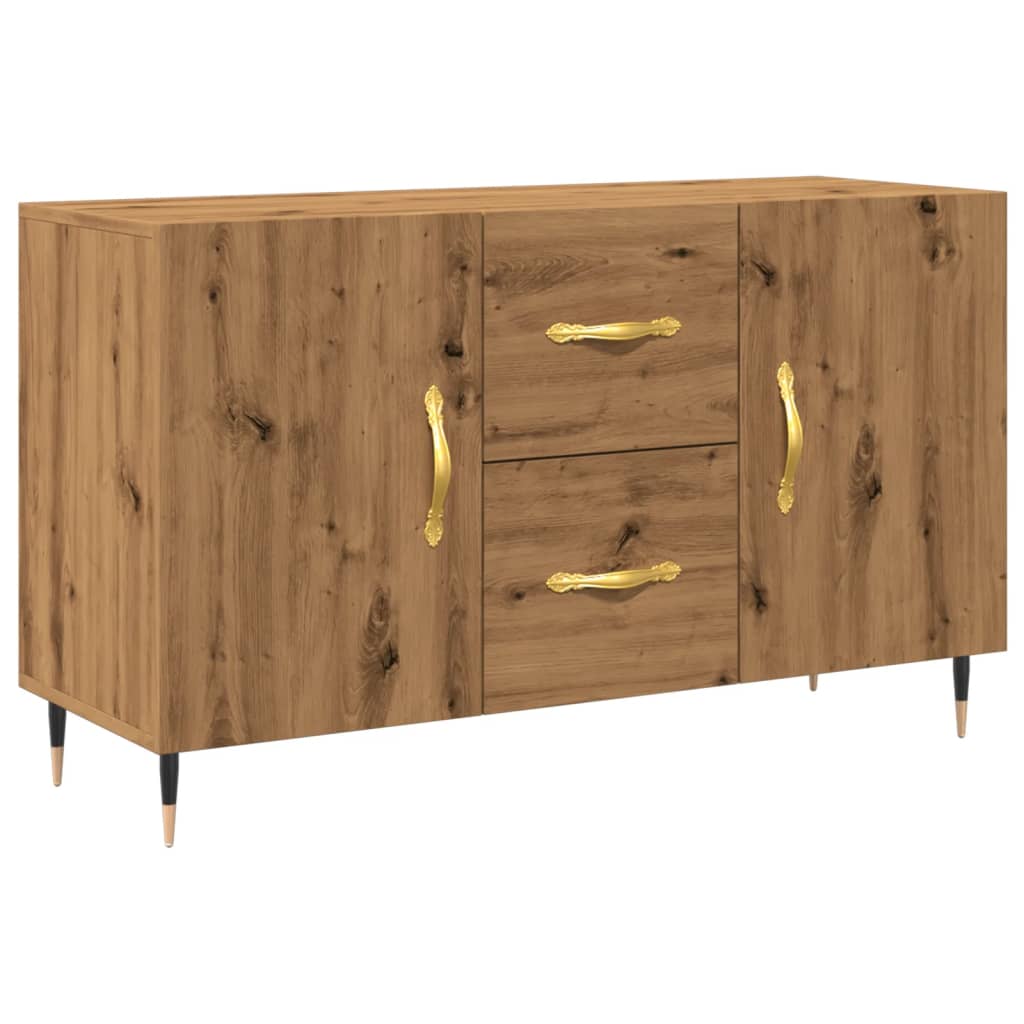 Wooden Sideboard With 2 Doors And 2 Drawers - Vantage Home