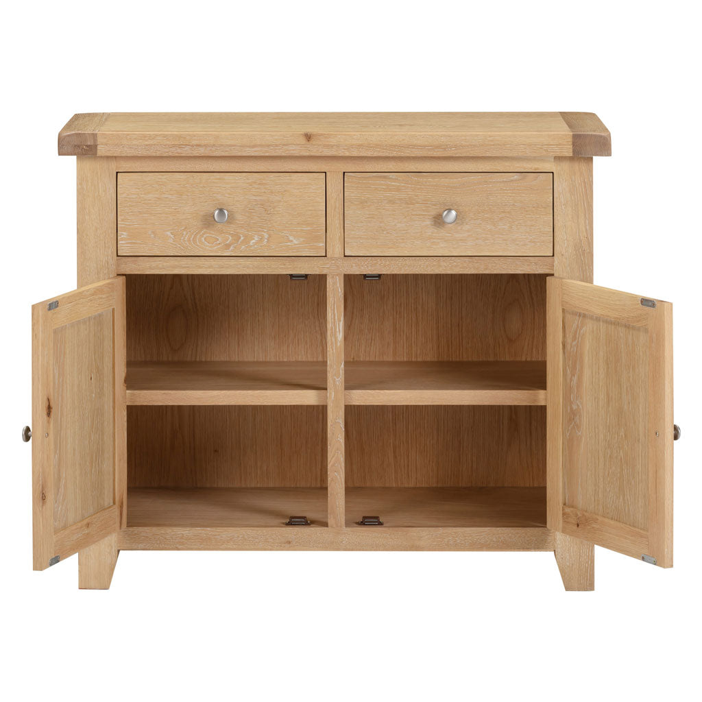 Wooden Sideboard With 2 Doors And 2 Drawers - Windsor