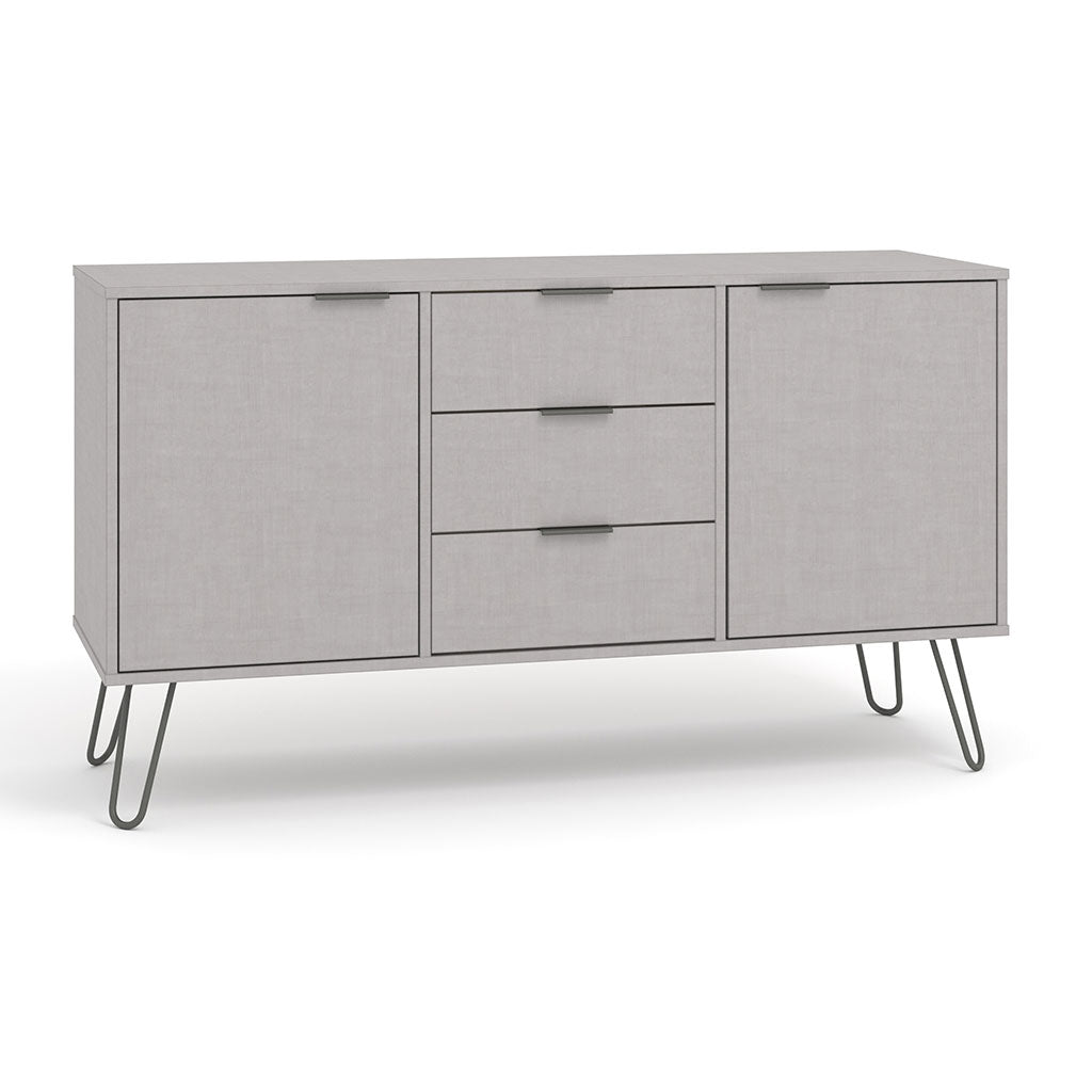Wooden Sideboard With 2 Doors And 3 Drawers - Augusta
