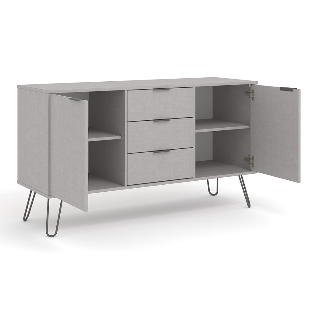 Wooden Sideboard With 2 Doors And 3 Drawers - Augusta