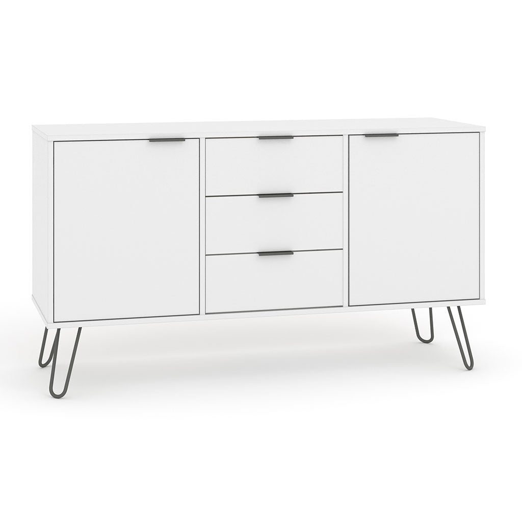 Wooden Sideboard With 2 Doors And 3 Drawers - Augusta