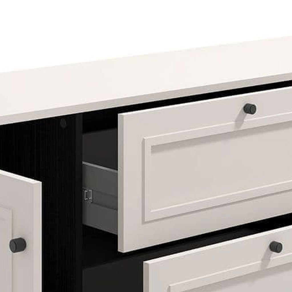 Wooden Sideboard With 2 Doors And 3 Drawers - Castaic