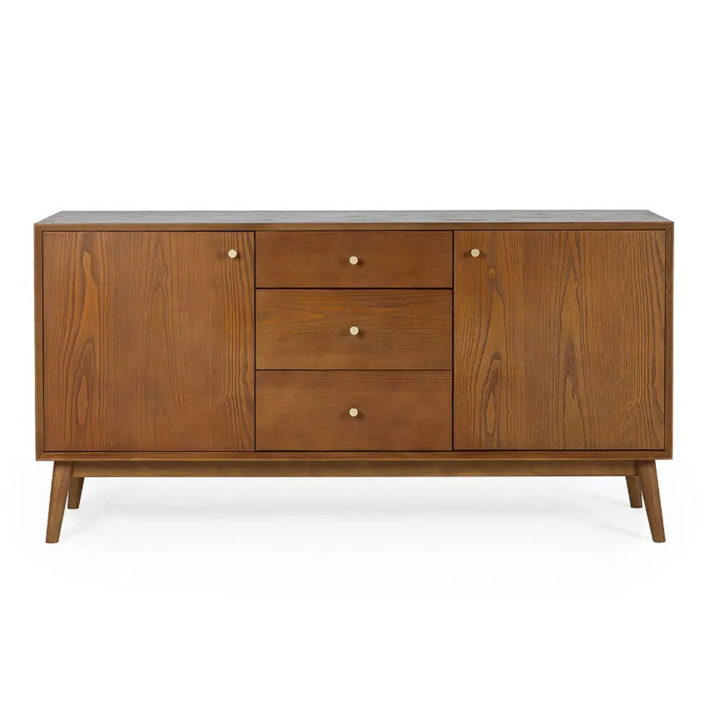 Wooden Sideboard With 2 Doors And 3 Drawers - Lowry
