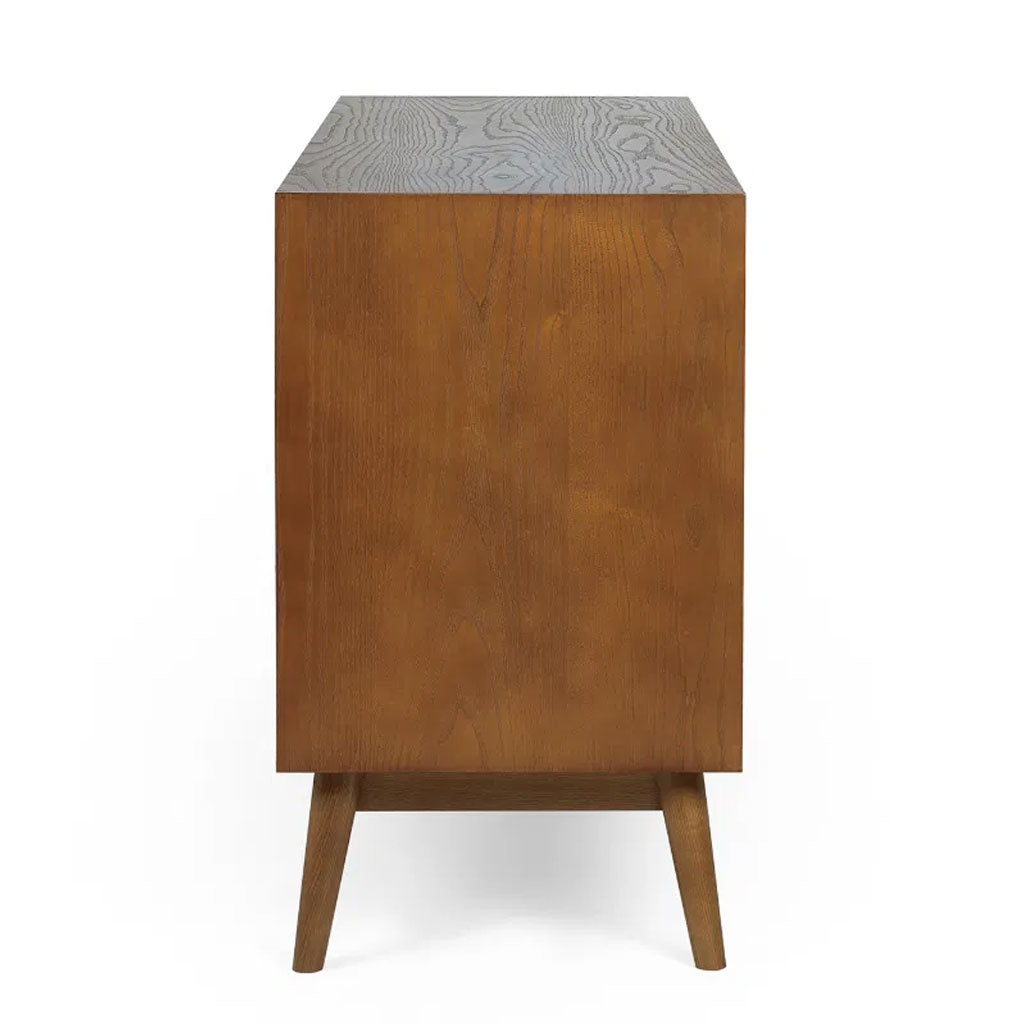 Wooden Sideboard With 2 Doors And 3 Drawers - Lowry