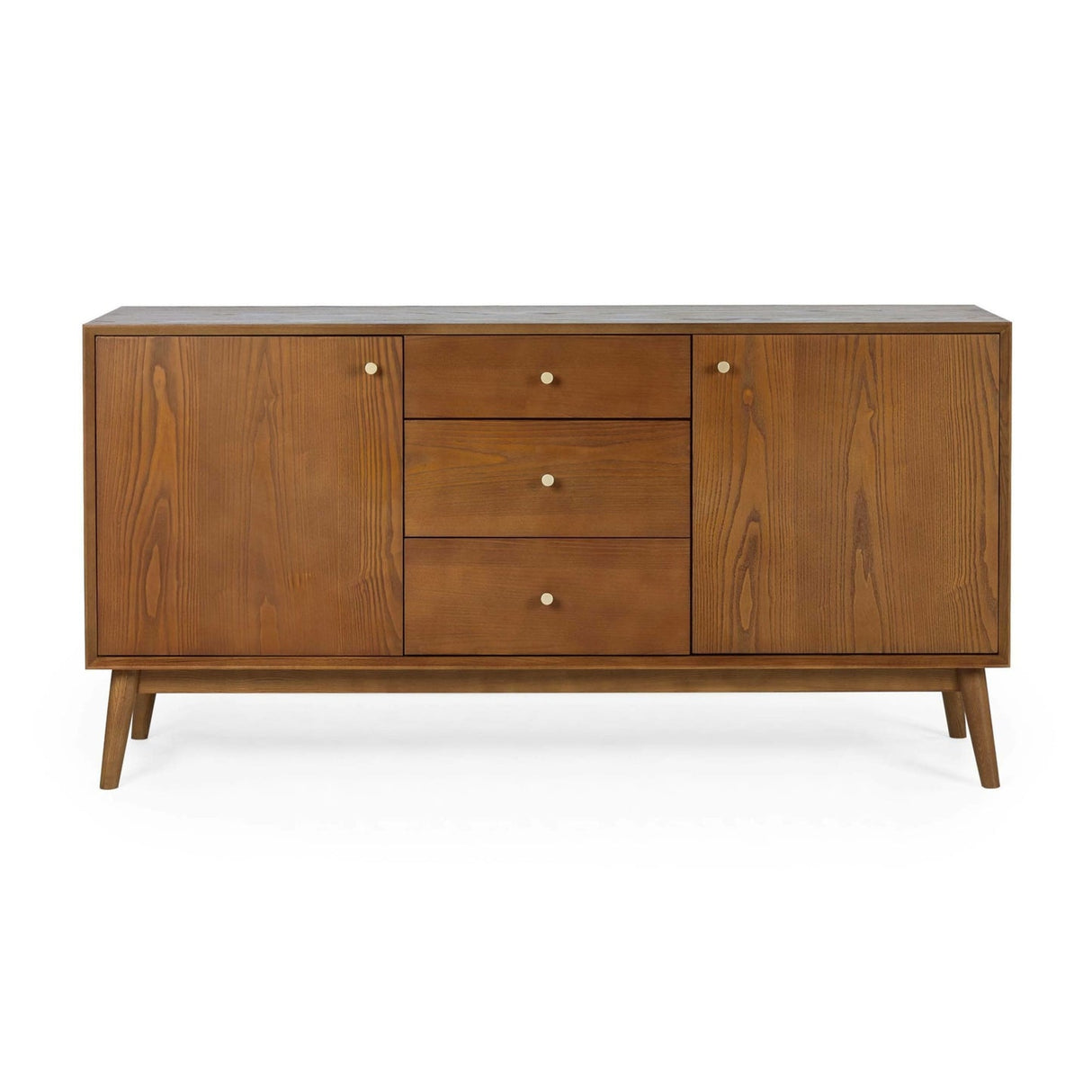 Wooden Sideboard With 2 Doors And 3 Drawers - Lowry