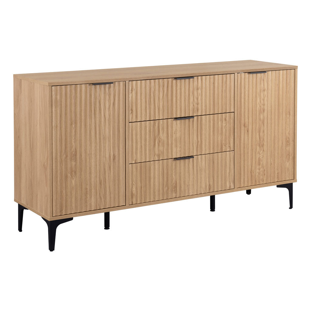 Wooden Sideboard With 2 Doors And 3 Drawers - Miami