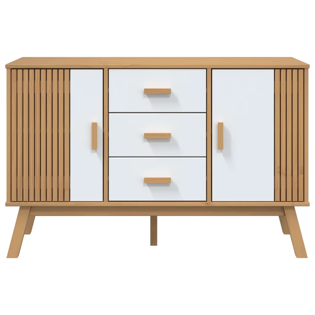 Wooden Sideboard With 2 Doors And 3 Drawers - Olden