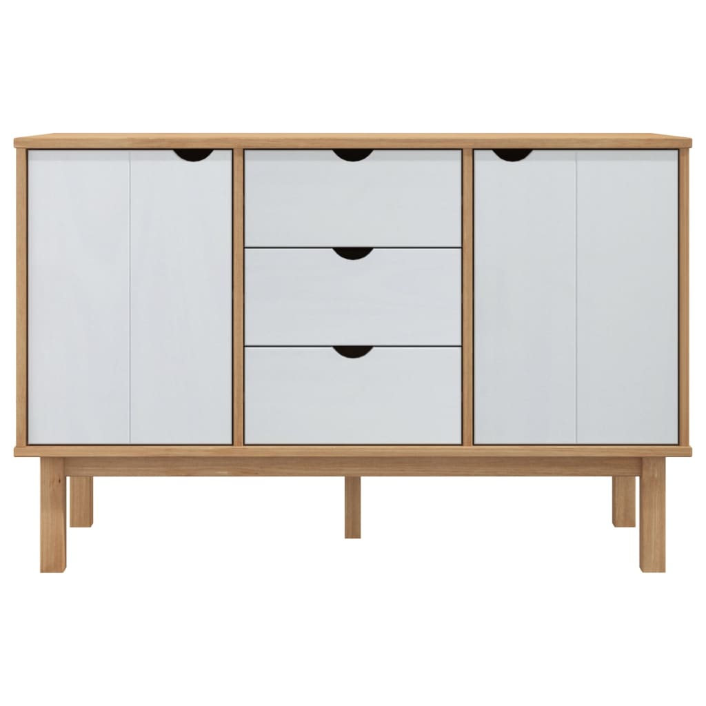 Wooden Sideboard With 2 Doors And 3 Drawers - Otta