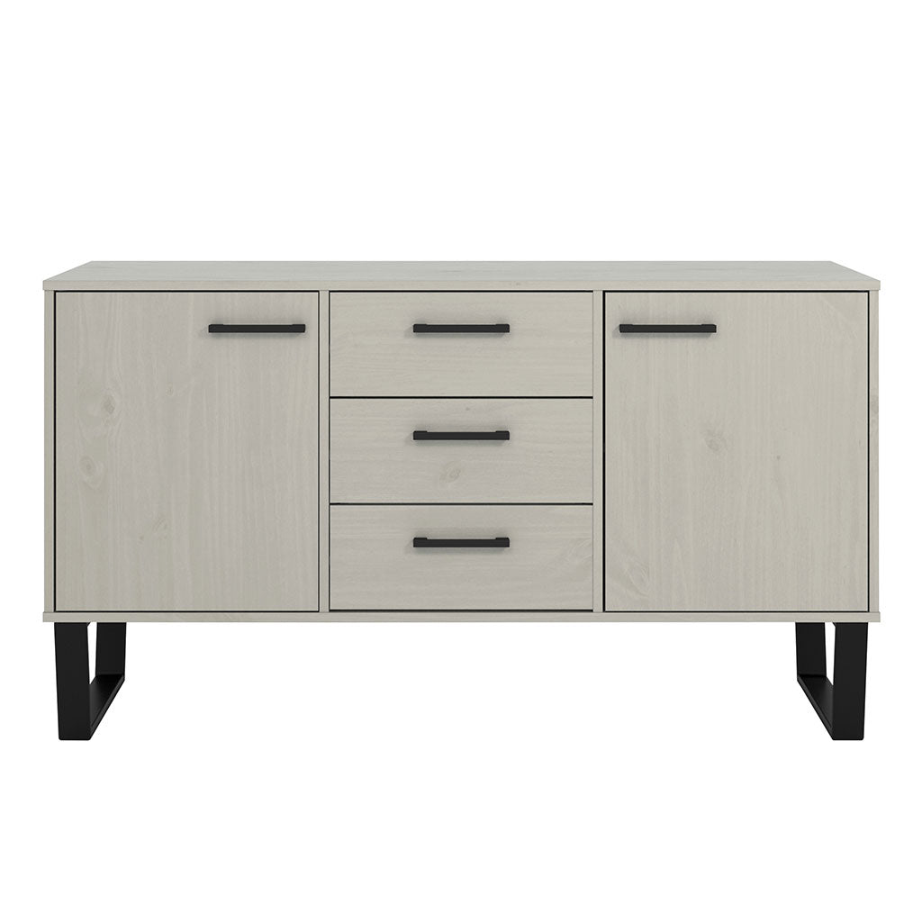 Wooden Sideboard With 2 Doors And 3 Drawers - Texas