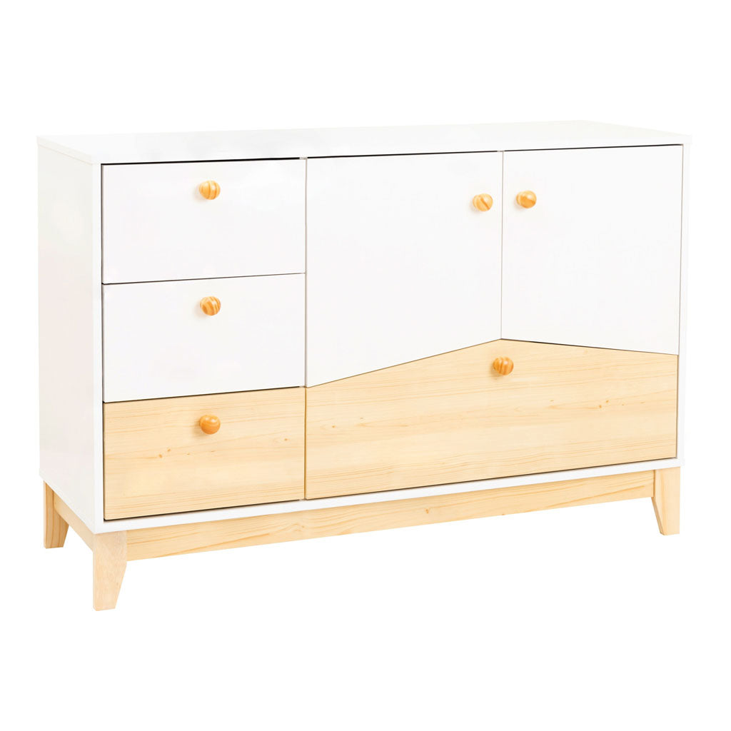 Solid Mango Wood Sideboard With 2 Doors And 4 Drawers - Aspen