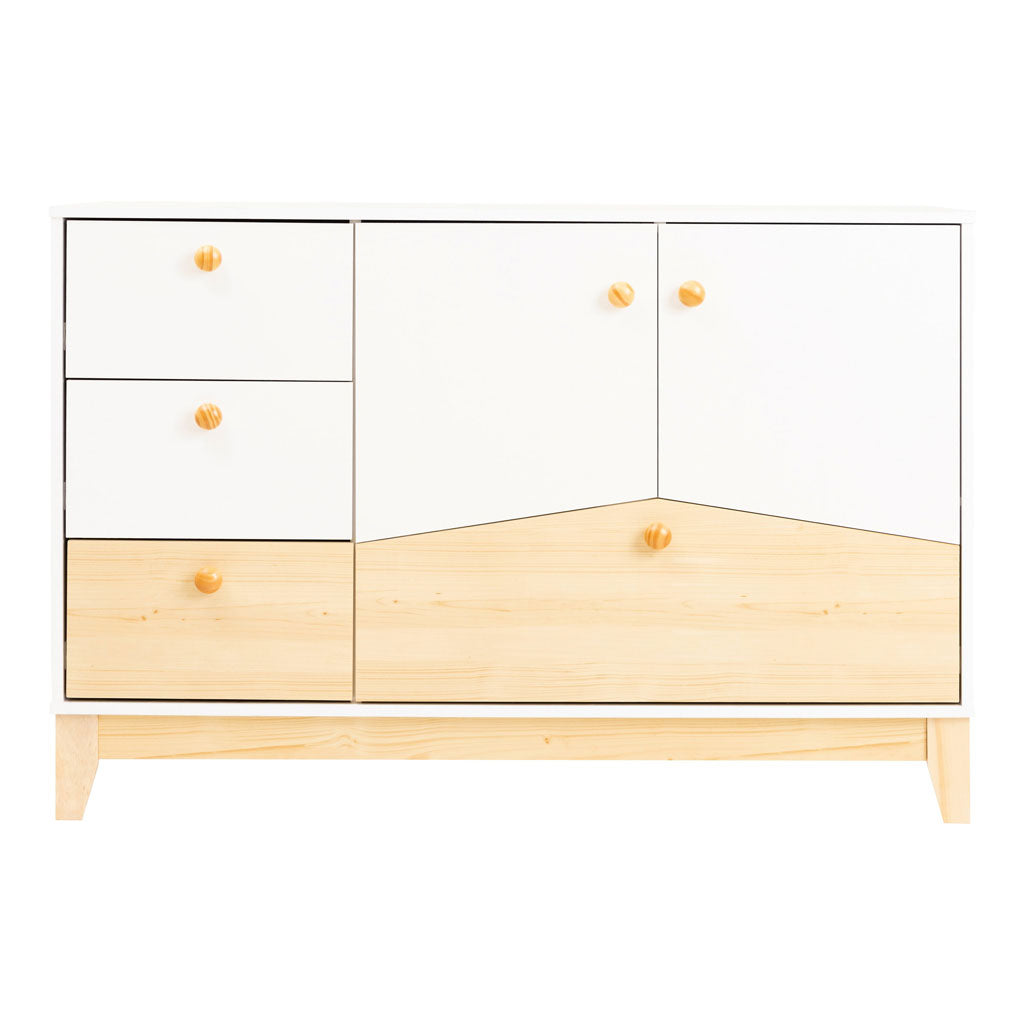 Solid Mango Wood Sideboard With 2 Doors And 4 Drawers - Aspen