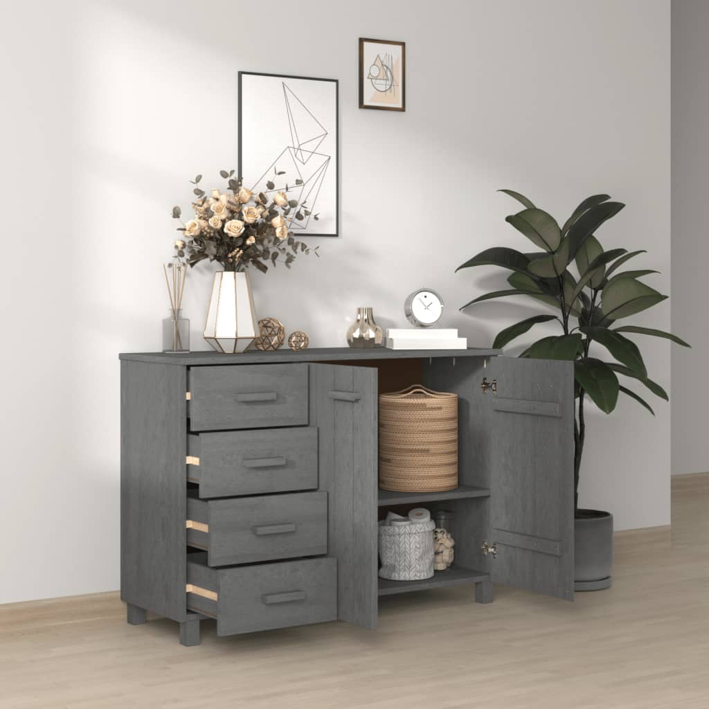 Wooden Sideboard With 2 Doors And 4 Drawers - Hamar