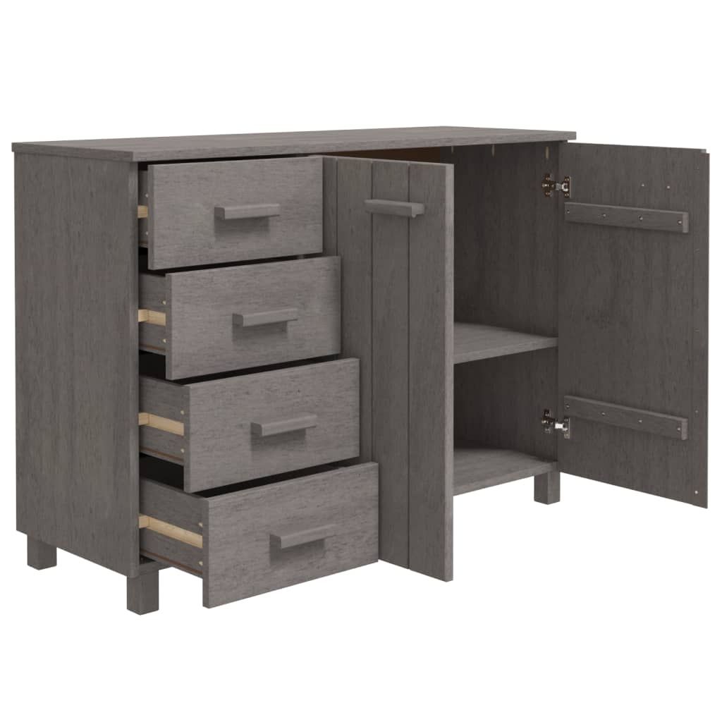 Wooden Sideboard With 2 Doors And 4 Drawers - Hamar