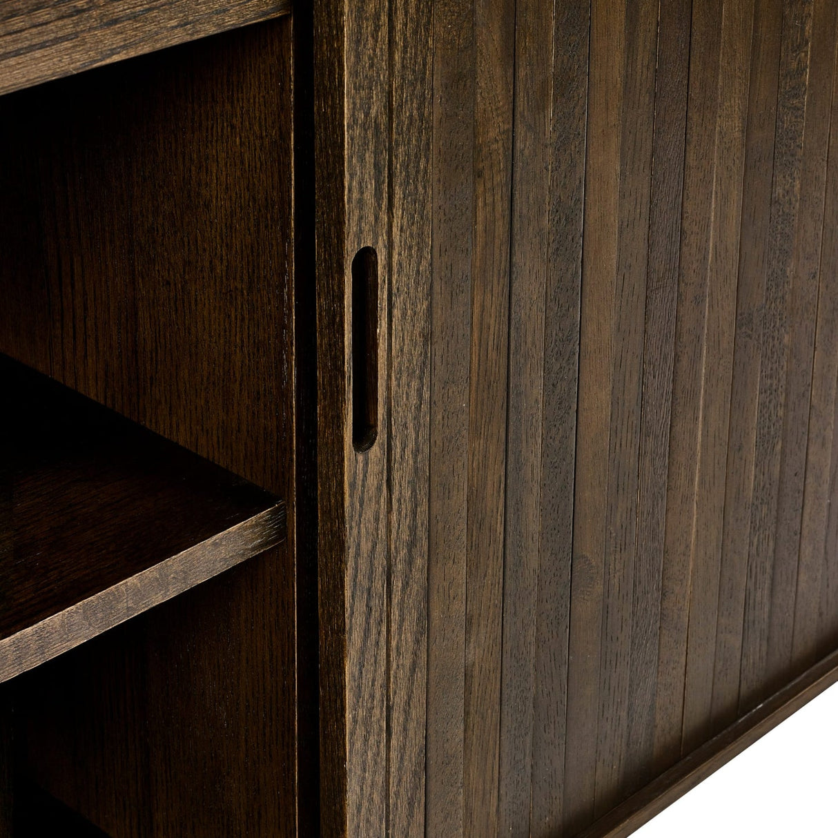 Wooden Sideboard With 2 Sliding Doors And 2 Drawers - Arya