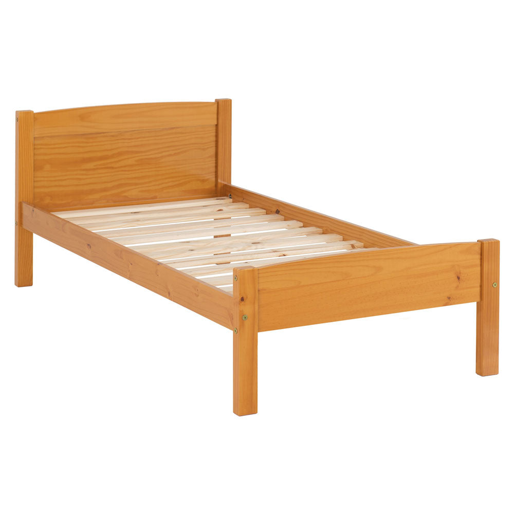 Wooden Single Bed - Amber