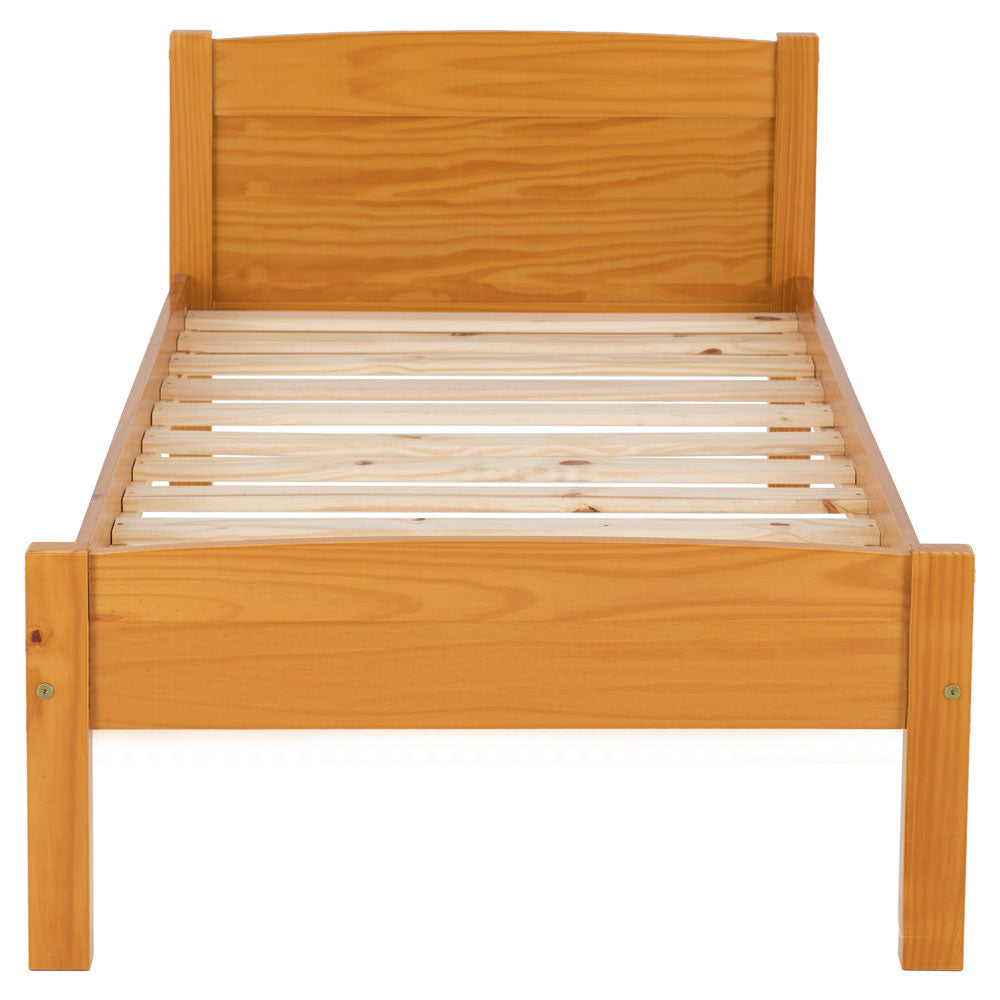 Wooden Single Bed - Amber