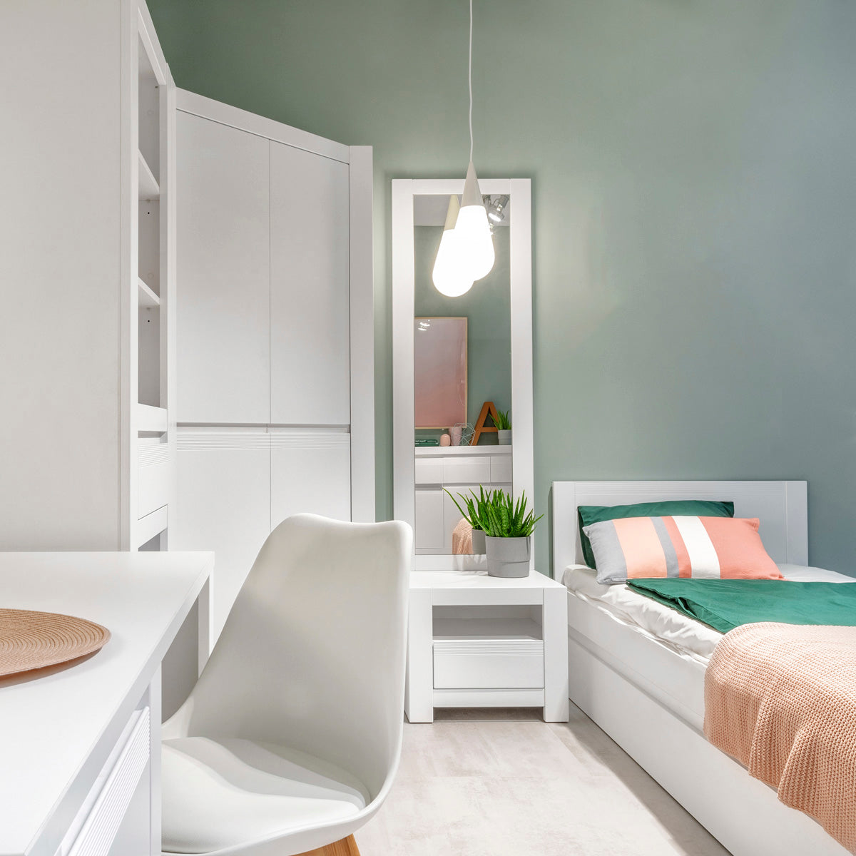 Wooden Single Bed With Guest Bed - Novi