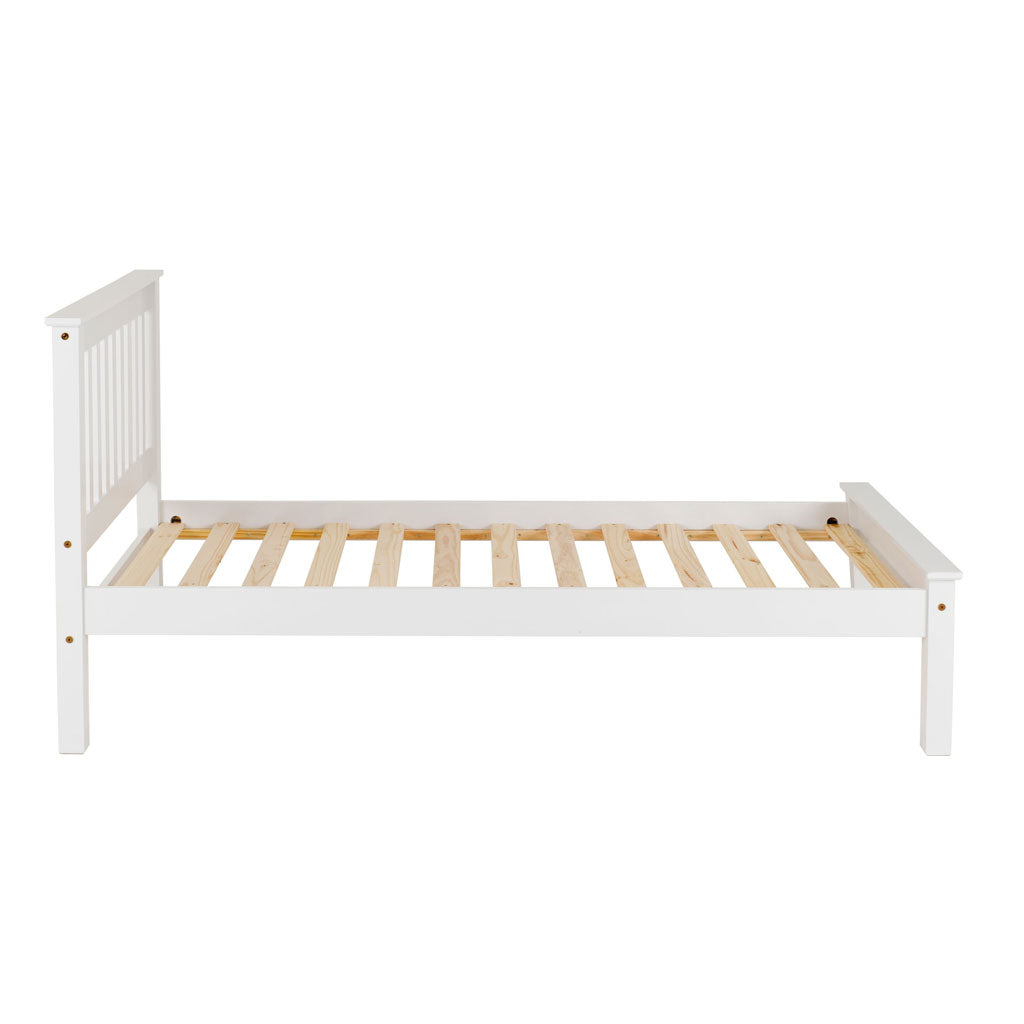 Wooden Single Bed Low Foot End - Monaco