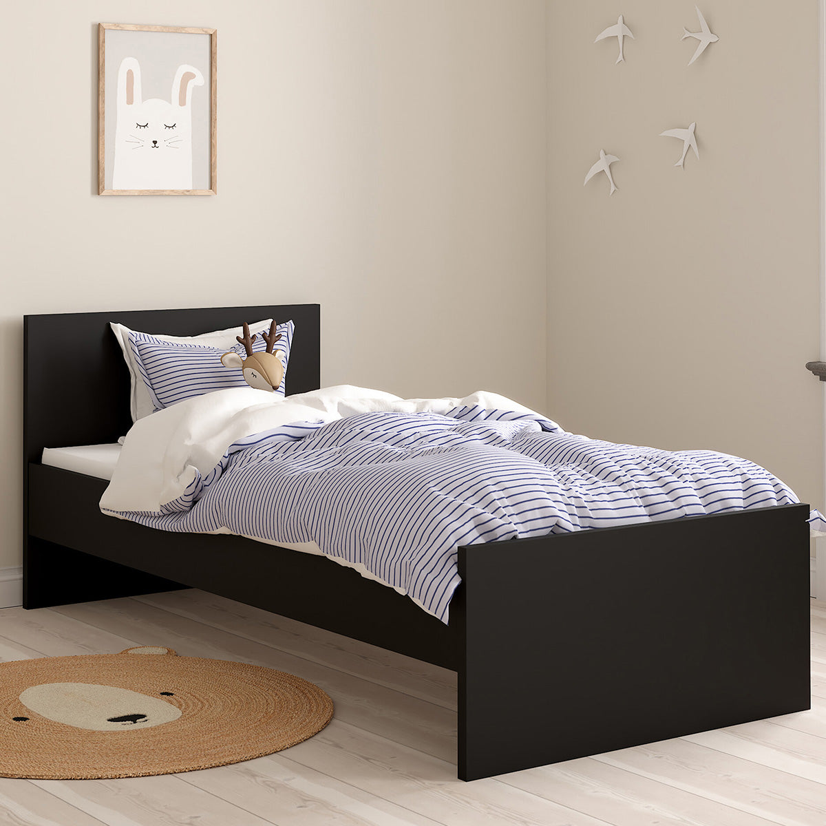 Wooden Single Bed - Naia