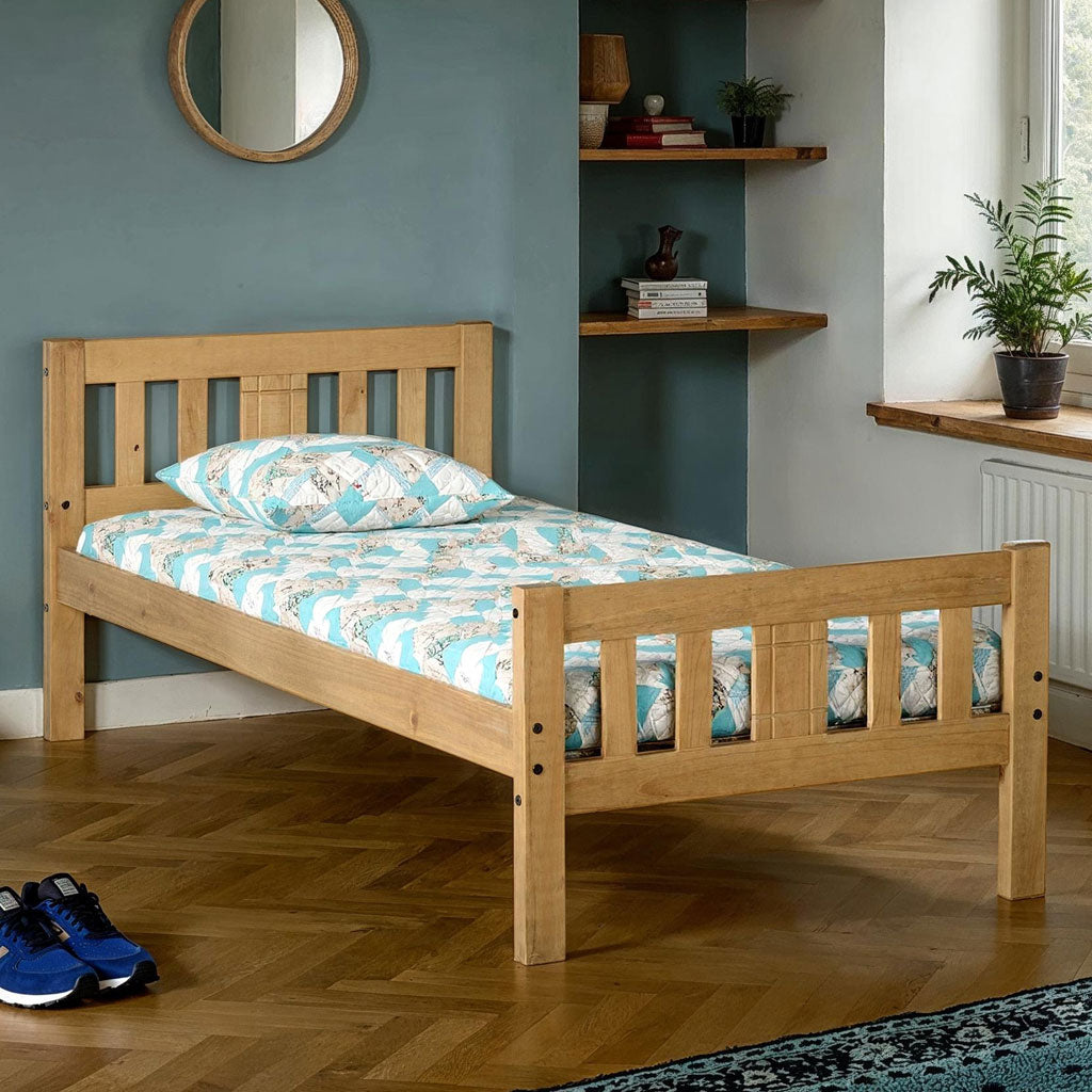 Wooden Single Bed - Rio