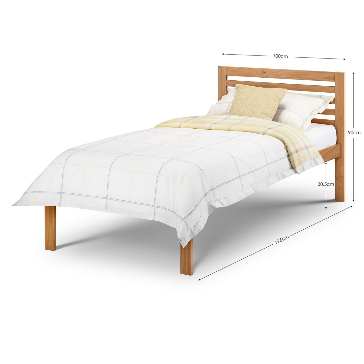 Wooden Single Bed - Slocum