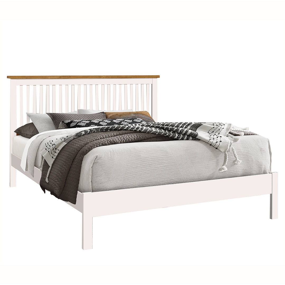 Wooden Single Bed With Sprung Slatted Base - Ascot