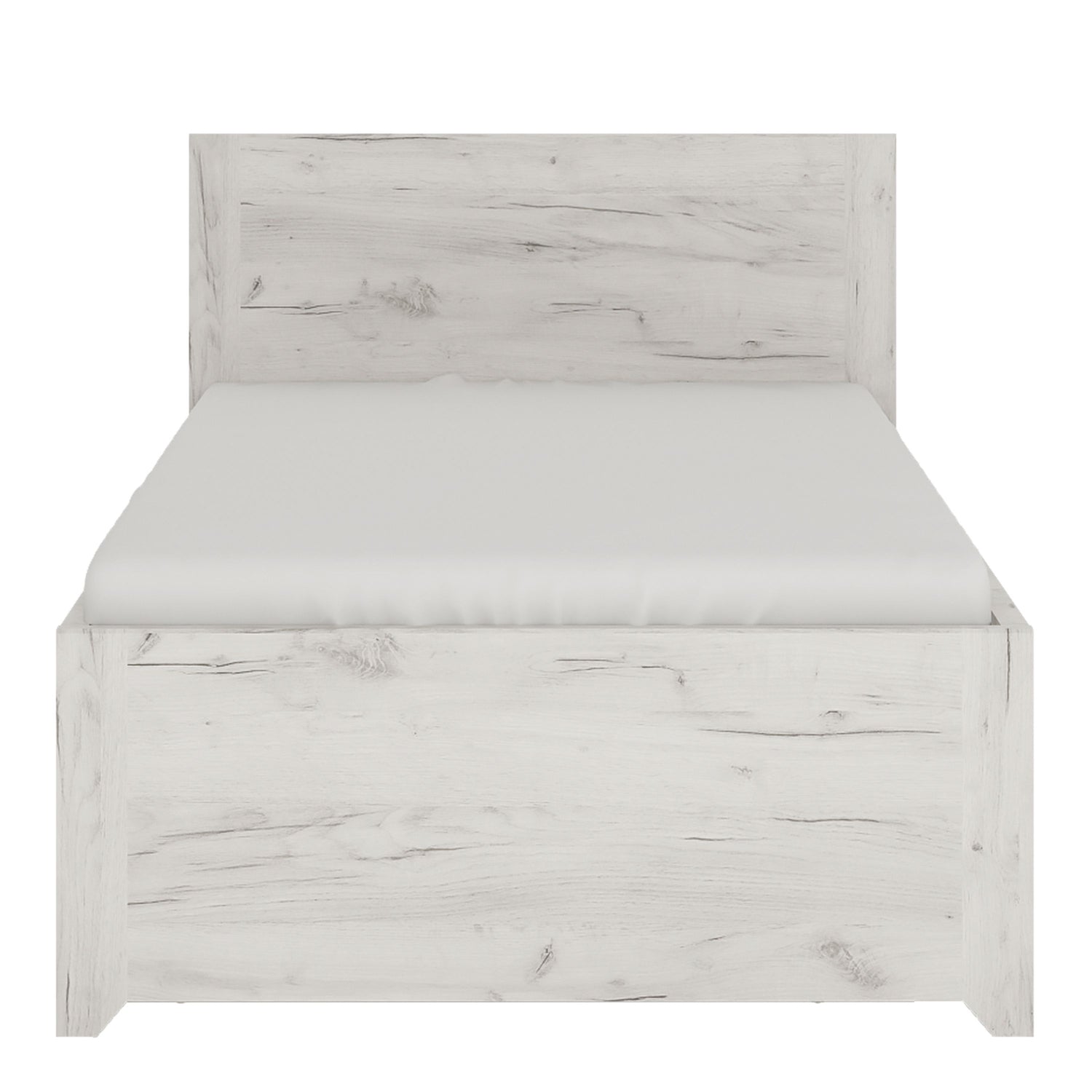 Wooden Single Bed With Underbed Drawer Including Slats - Angel