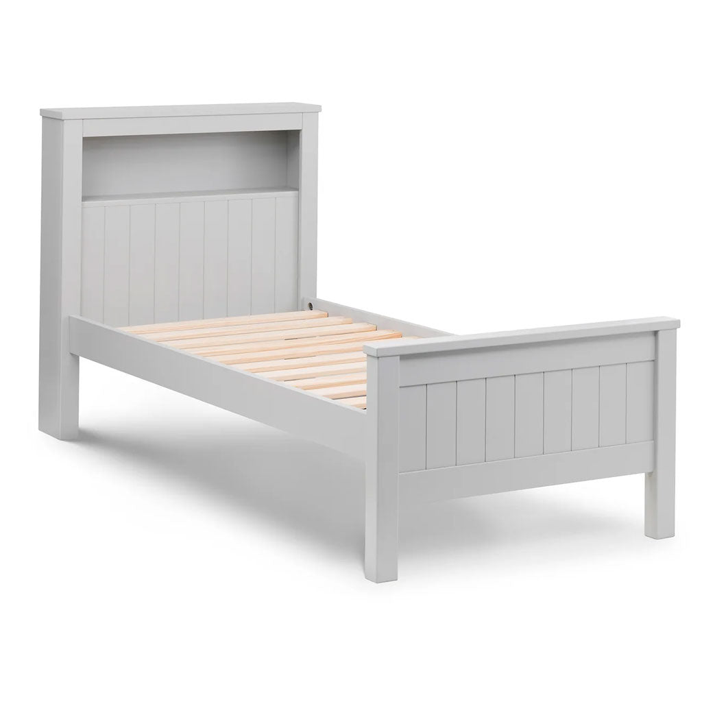 Wooden Single Bed With Bookcase - Maine