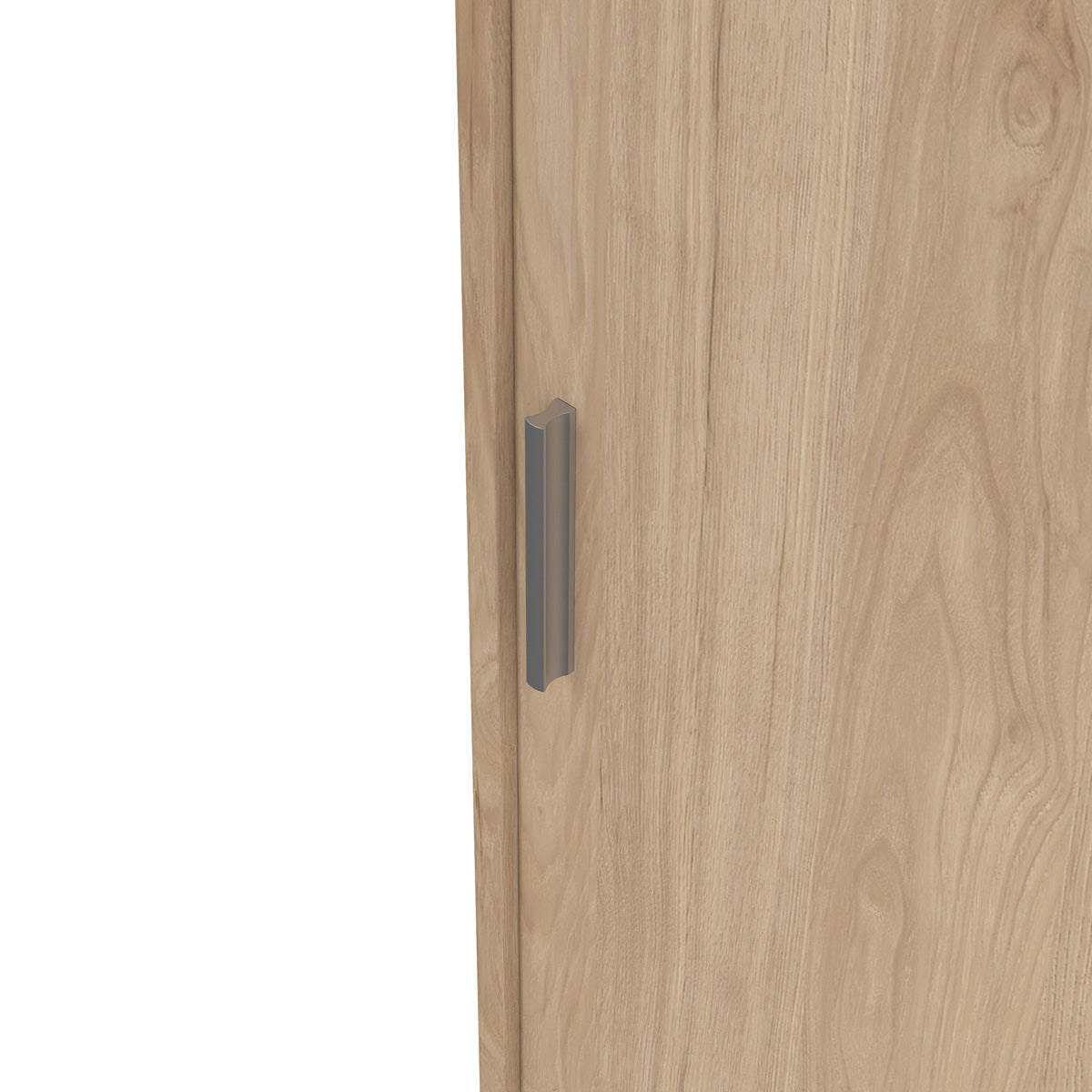 Wooden Sliding Wardrobe With 3 Doors And 3 Drawers - Naia
