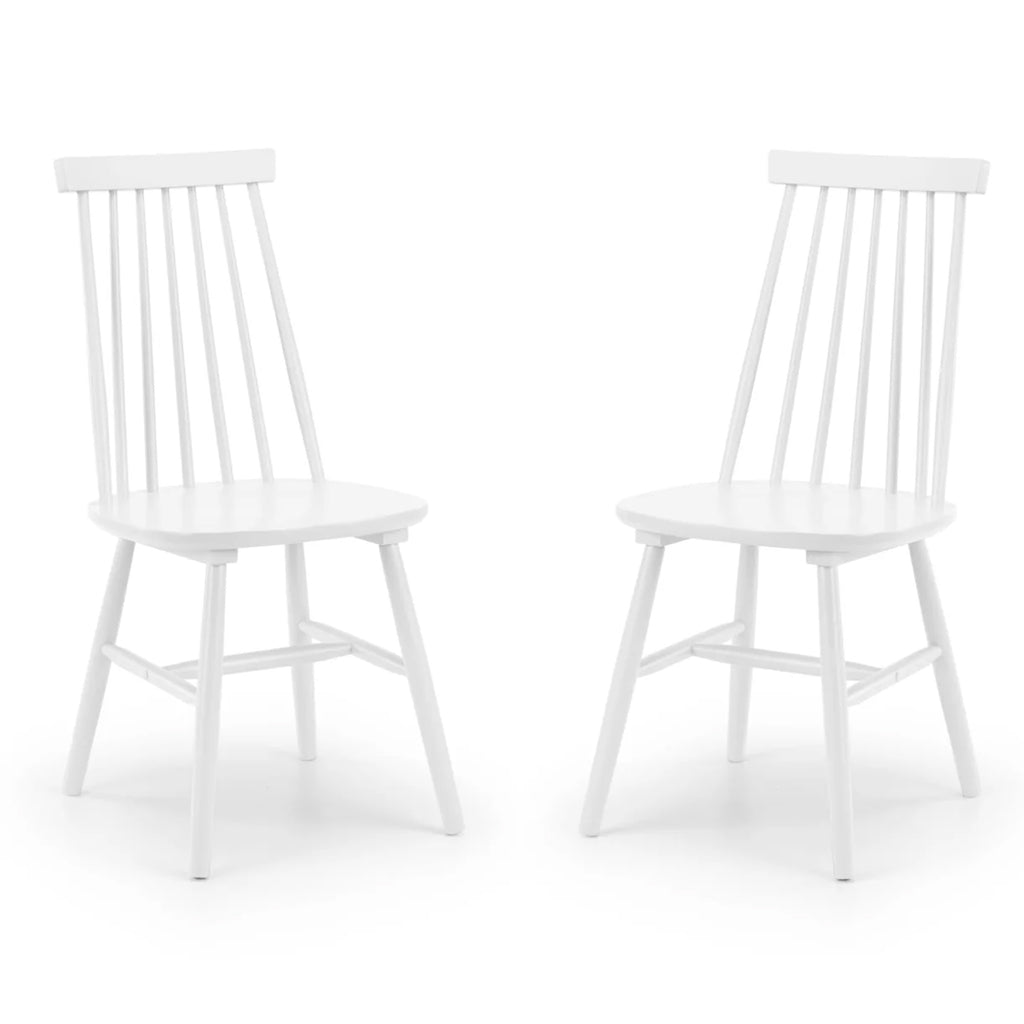 Wooden Spindle Back Dining Chairs in Set Of 2 - Alassio