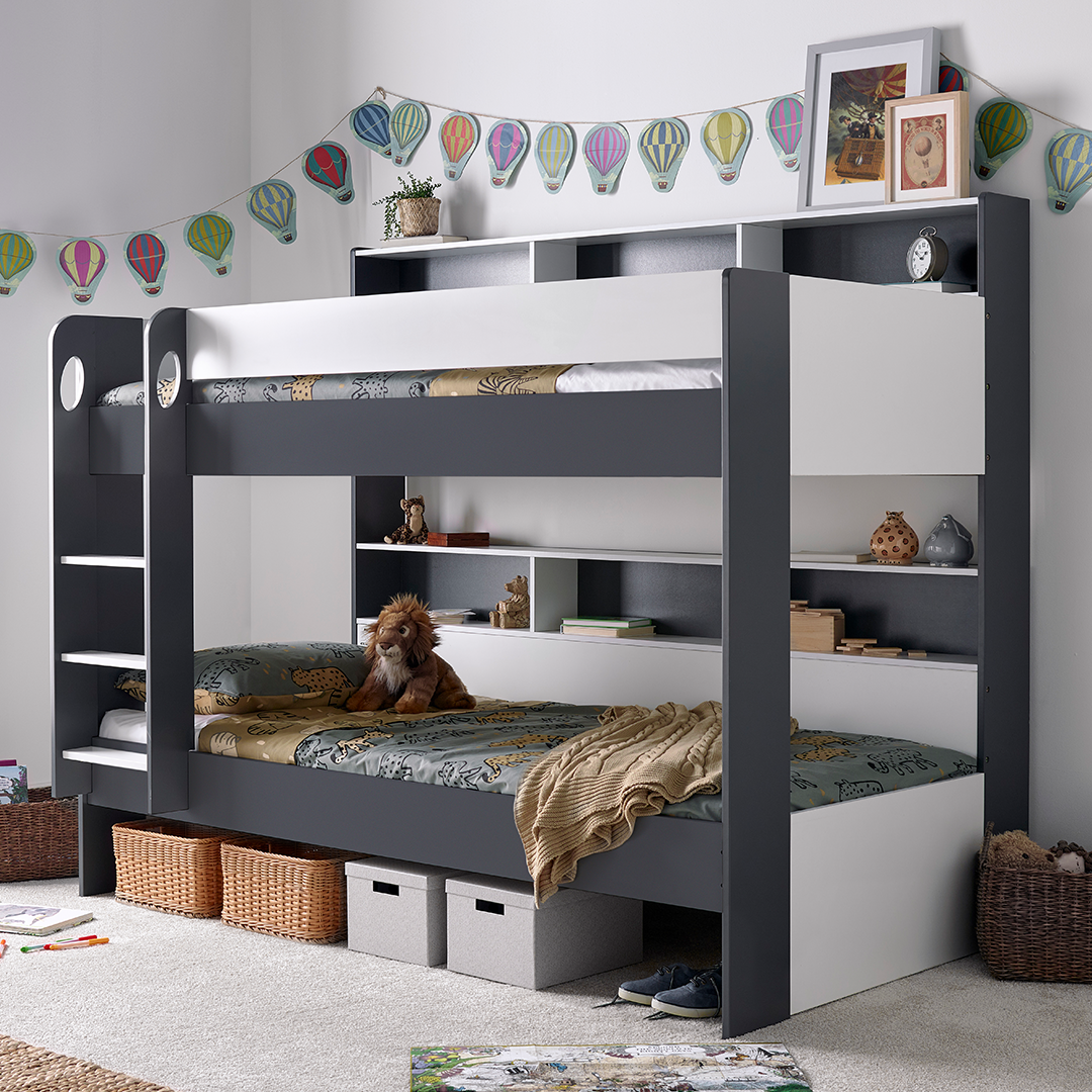 Wooden Storage Bunk Bed Single - Oliver