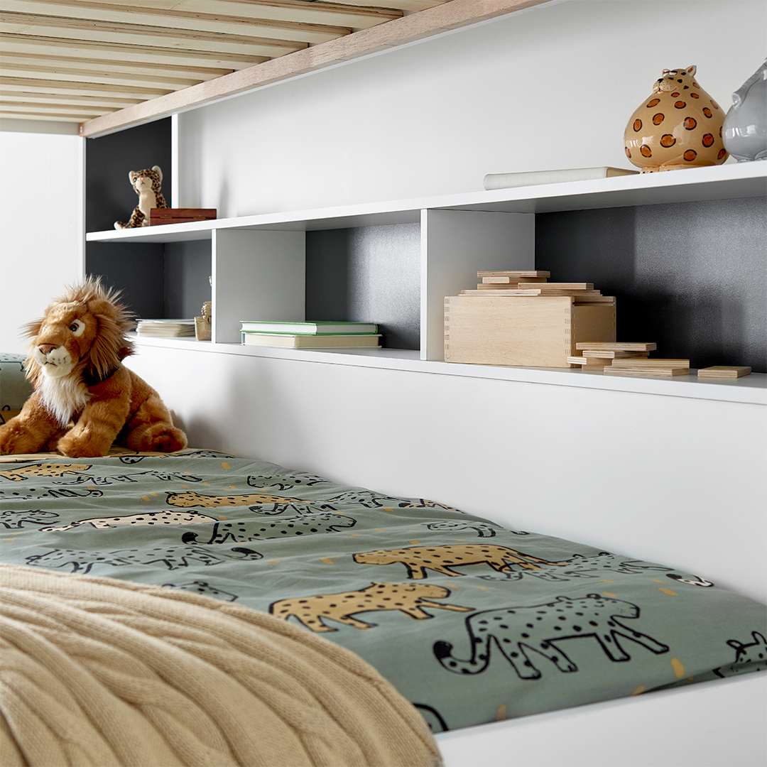 Wooden Storage Bunk Bed Single - Oliver