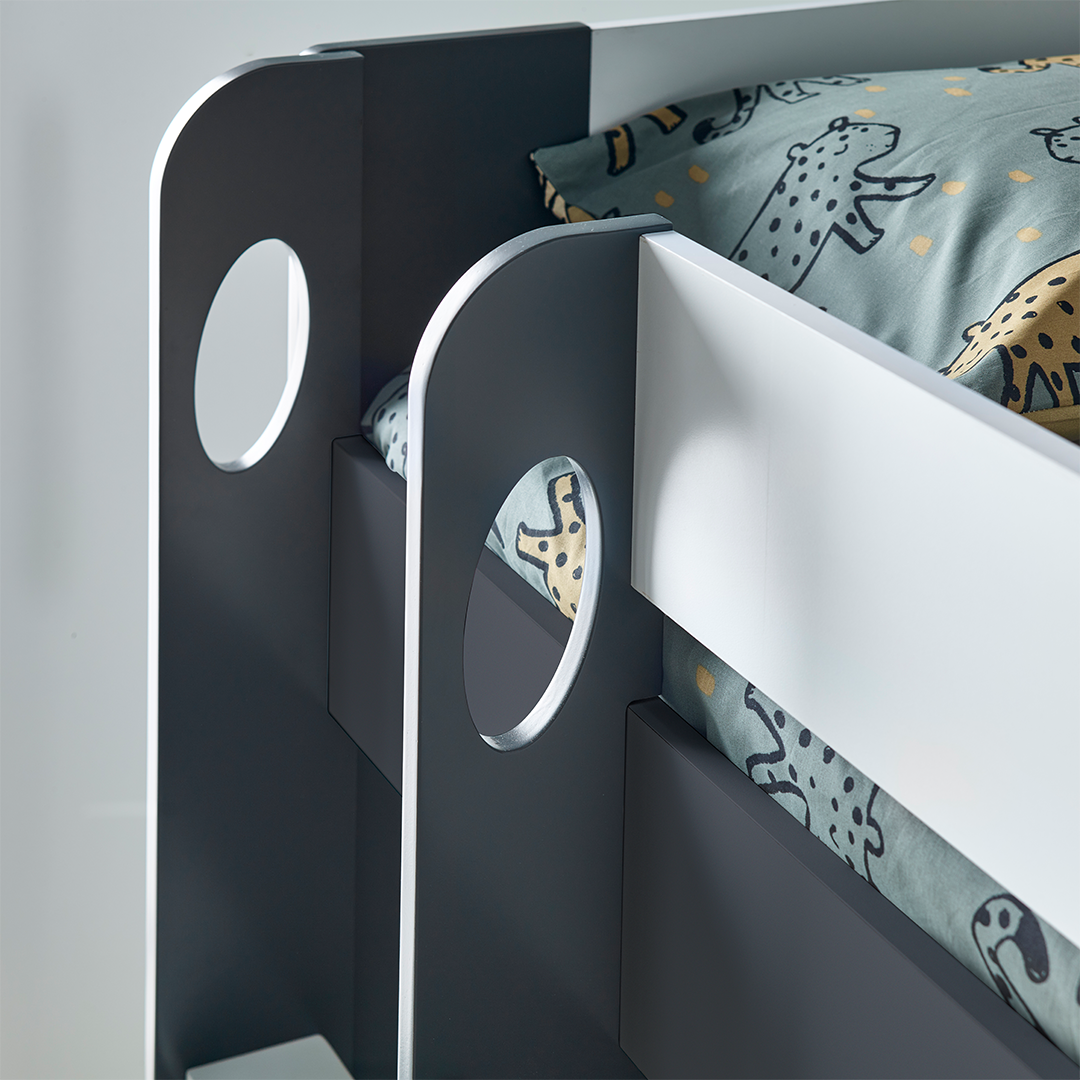 Wooden Storage Bunk Bed Single - Oliver