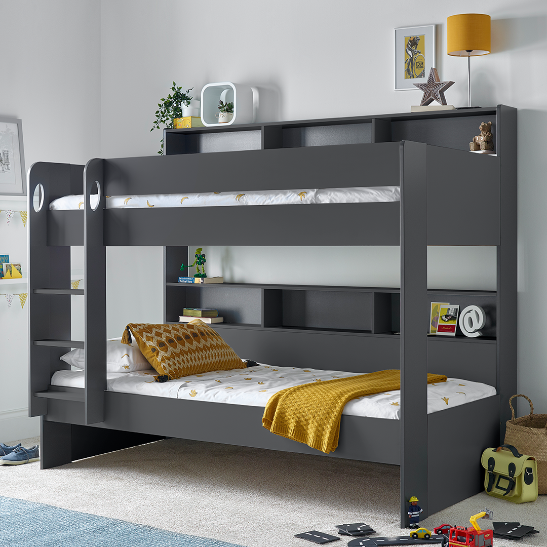 Wooden Storage Bunk Bed Single - Oliver
