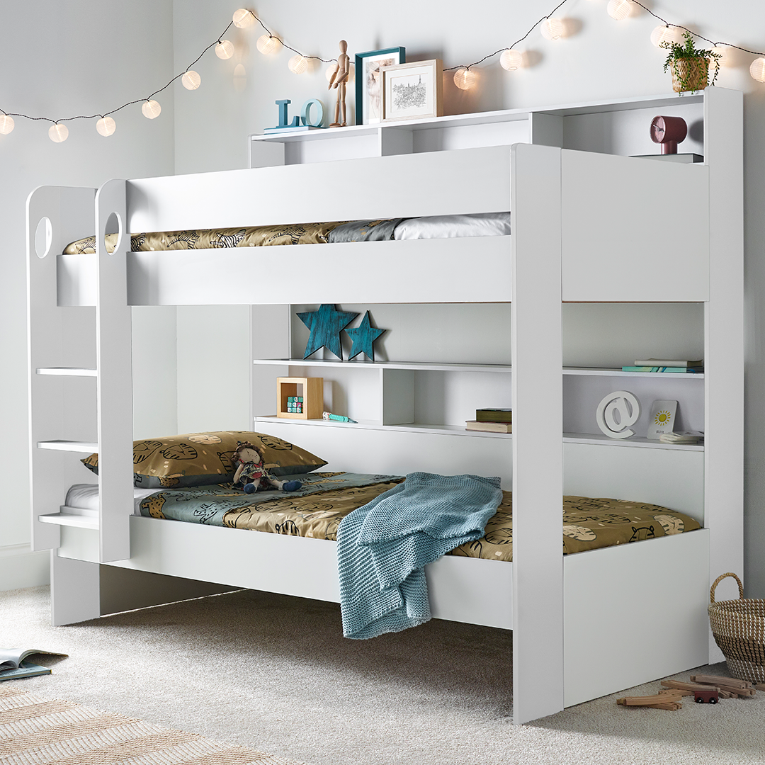 Wooden Storage Bunk Bed Single - Oliver