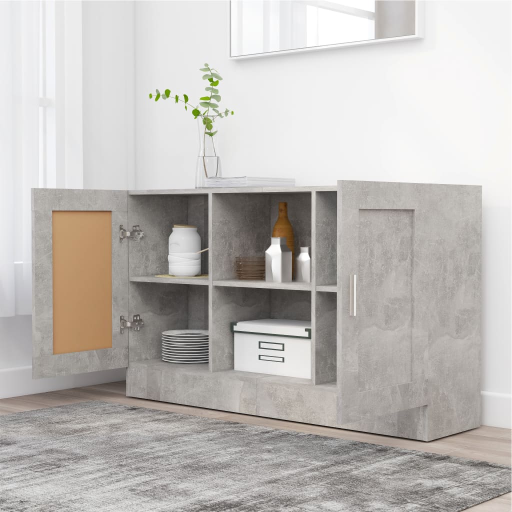 Wooden Storage Cabinet 120cm Wide With 2 Doors - Vantage Home