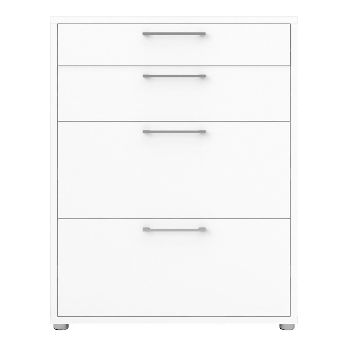 Wooden Storage Cabinet With 2 Drawers And 2 File Drawers - Prima