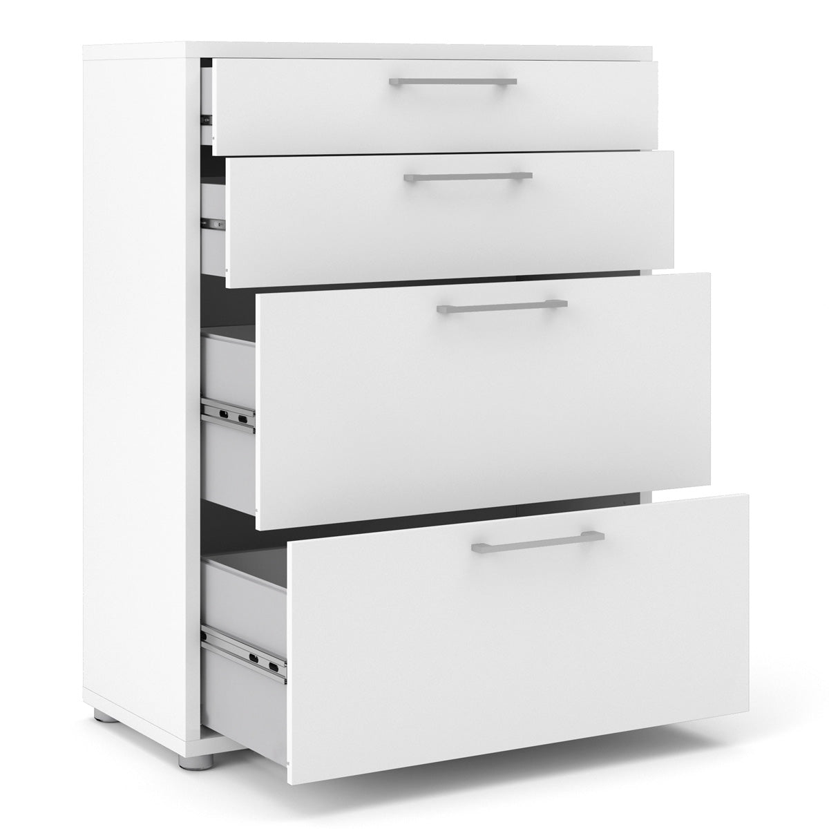 Wooden Storage Cabinet With 2 Drawers And 2 File Drawers - Prima