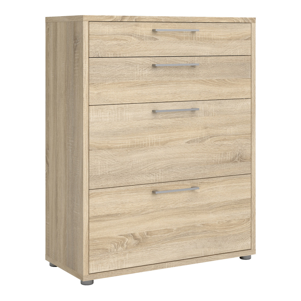 Wooden Storage Cabinet With 2 Drawers And 2 File Drawers - Prima