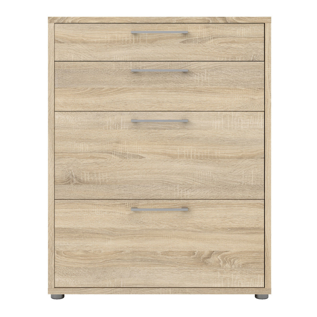 Wooden Storage Cabinet With 2 Drawers And 2 File Drawers - Prima