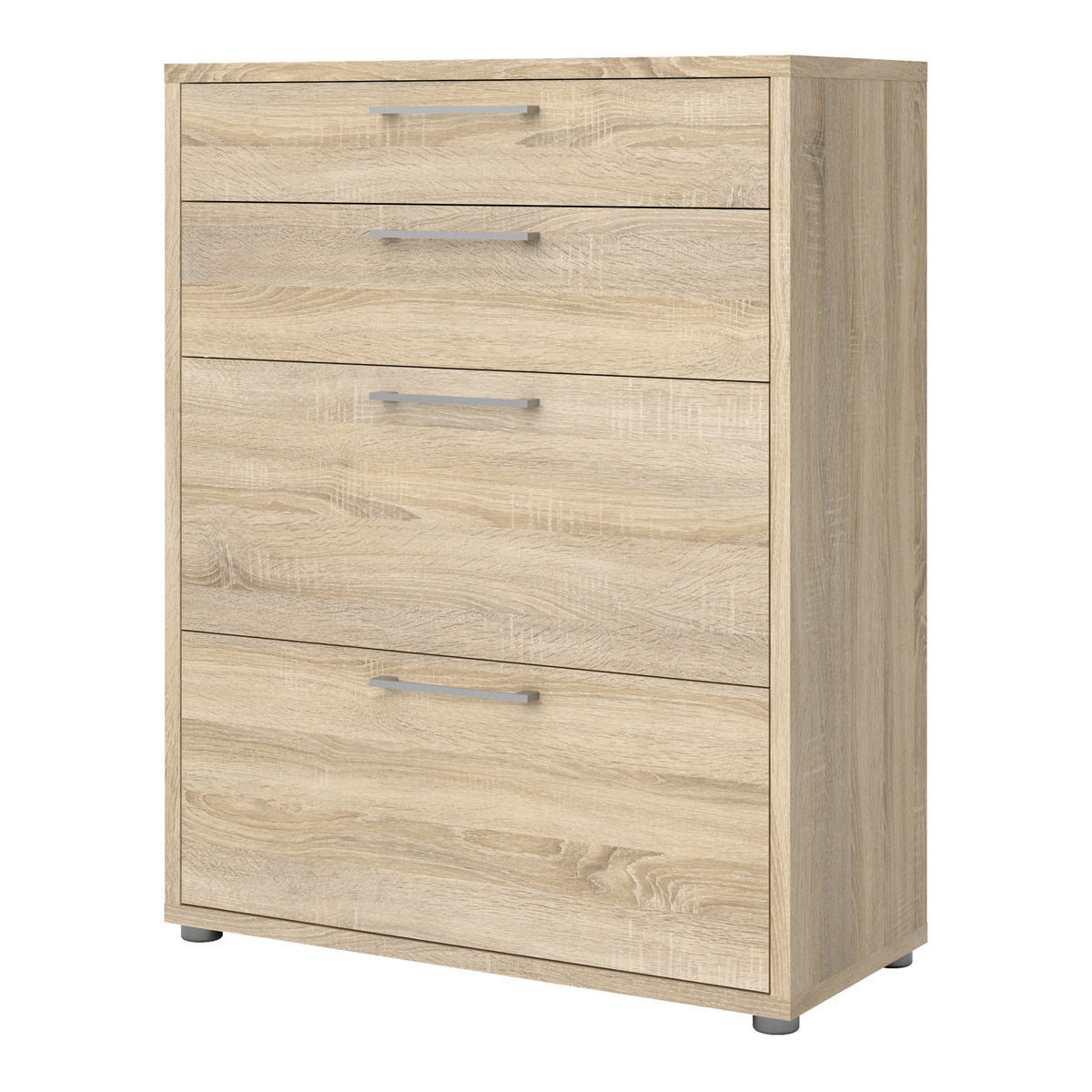 Wooden Storage Cabinet With 2 Drawers And 2 File Drawers - Prima
