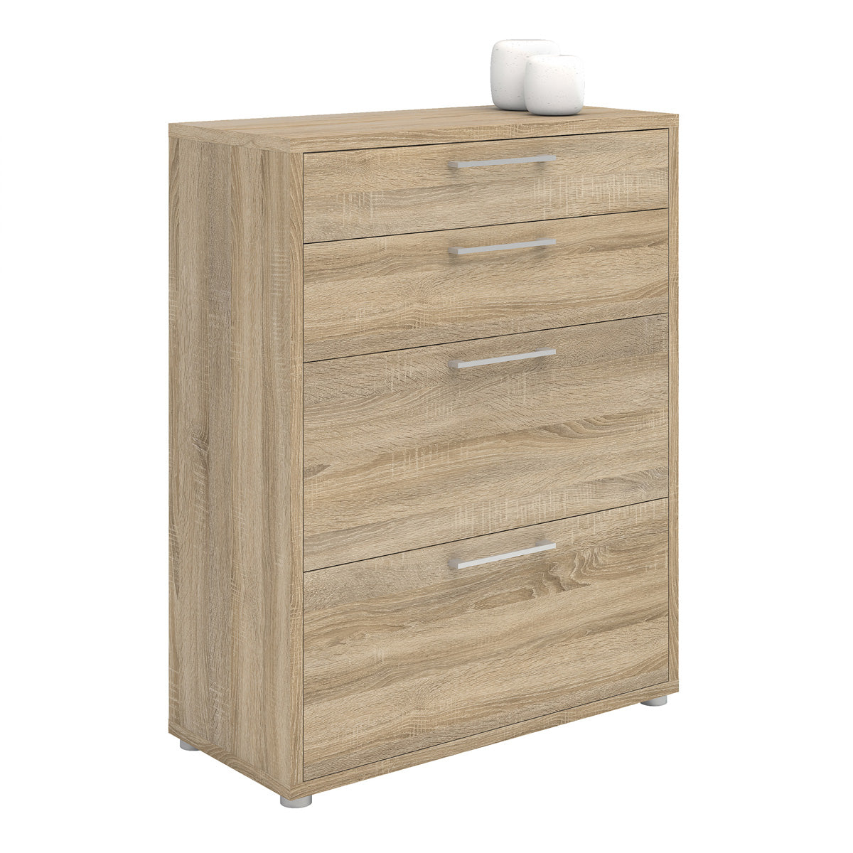 Wooden Storage Cabinet With 2 Drawers And 2 File Drawers - Prima