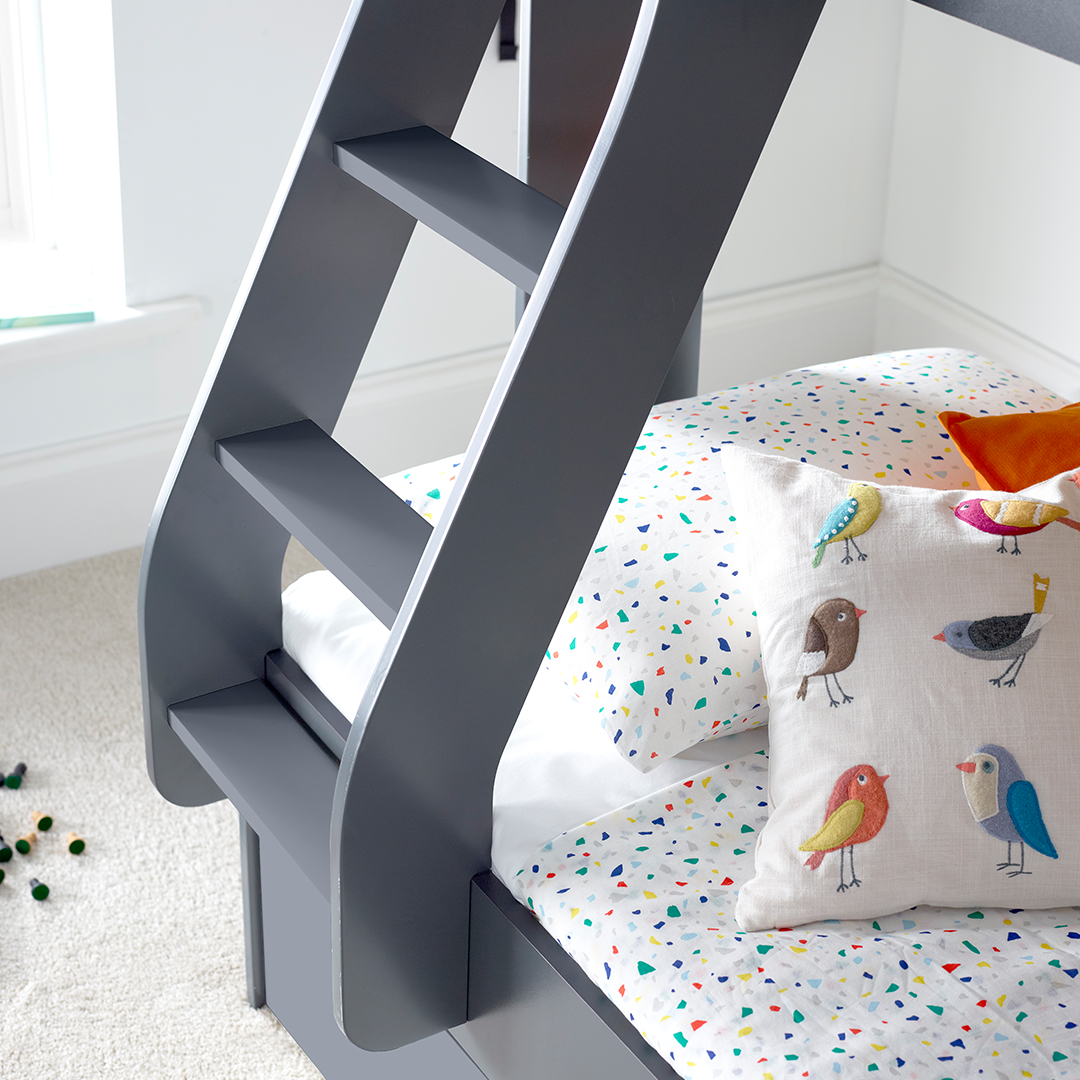 Wooden Storage Triple Sleeper Bunk Bed Single And Small Double - Oliver