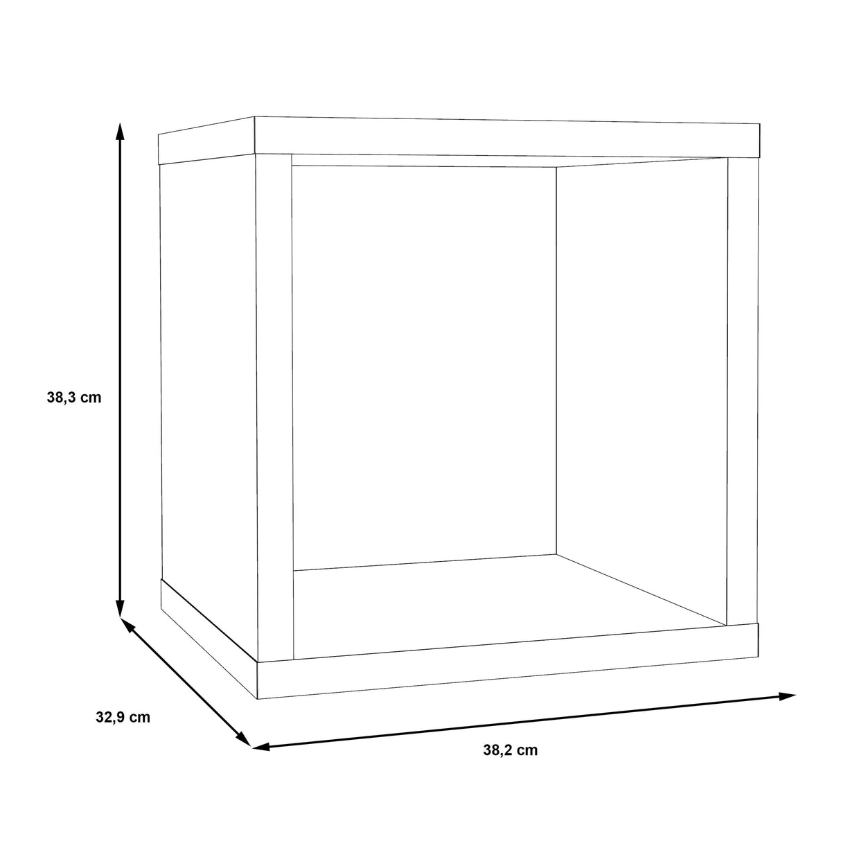 Wooden Storage Unit Singular - Mauro
